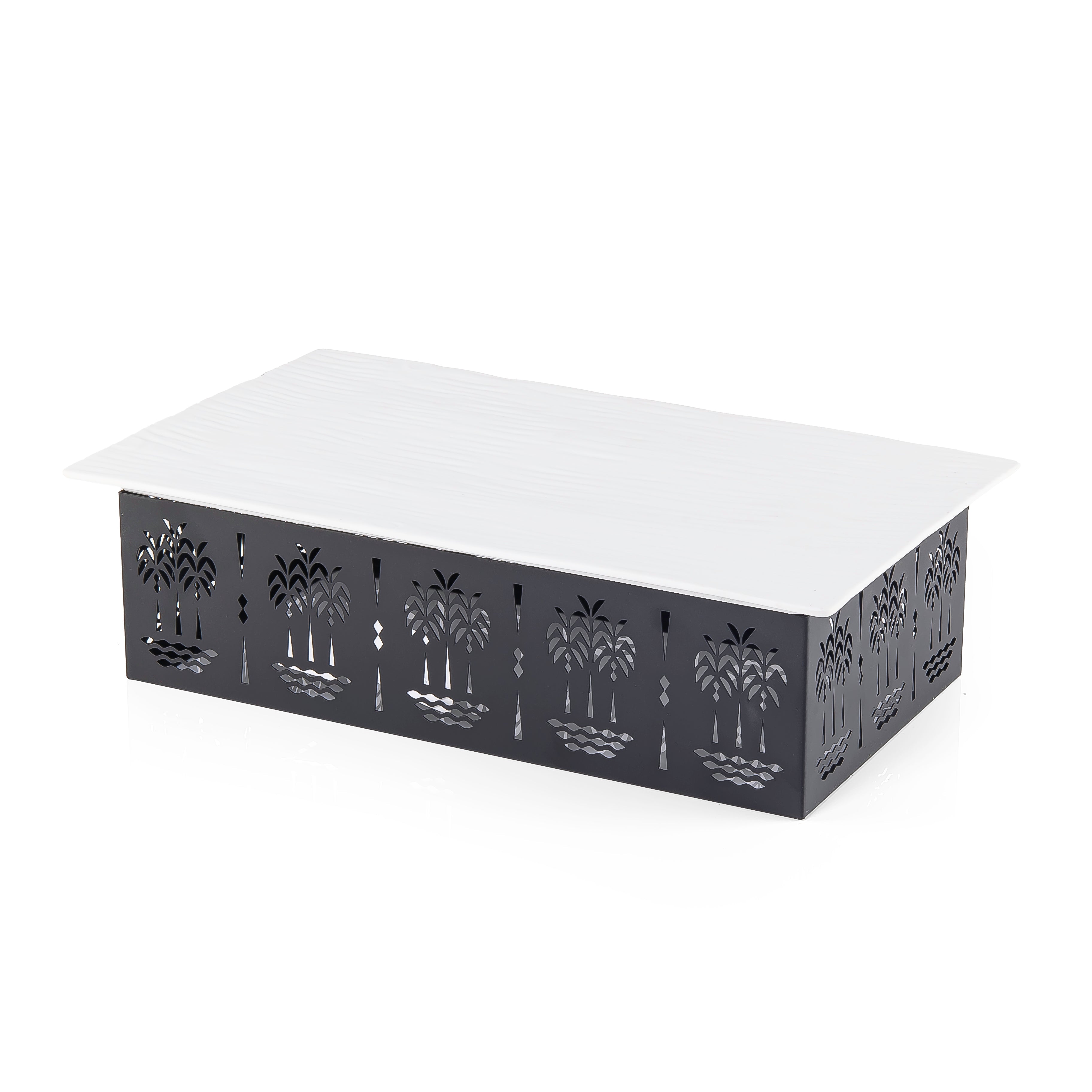 Black Rectangular Ceramic plate - XLarge