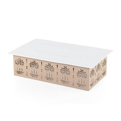 Beige Rectangular Ceramic plate - XLarge