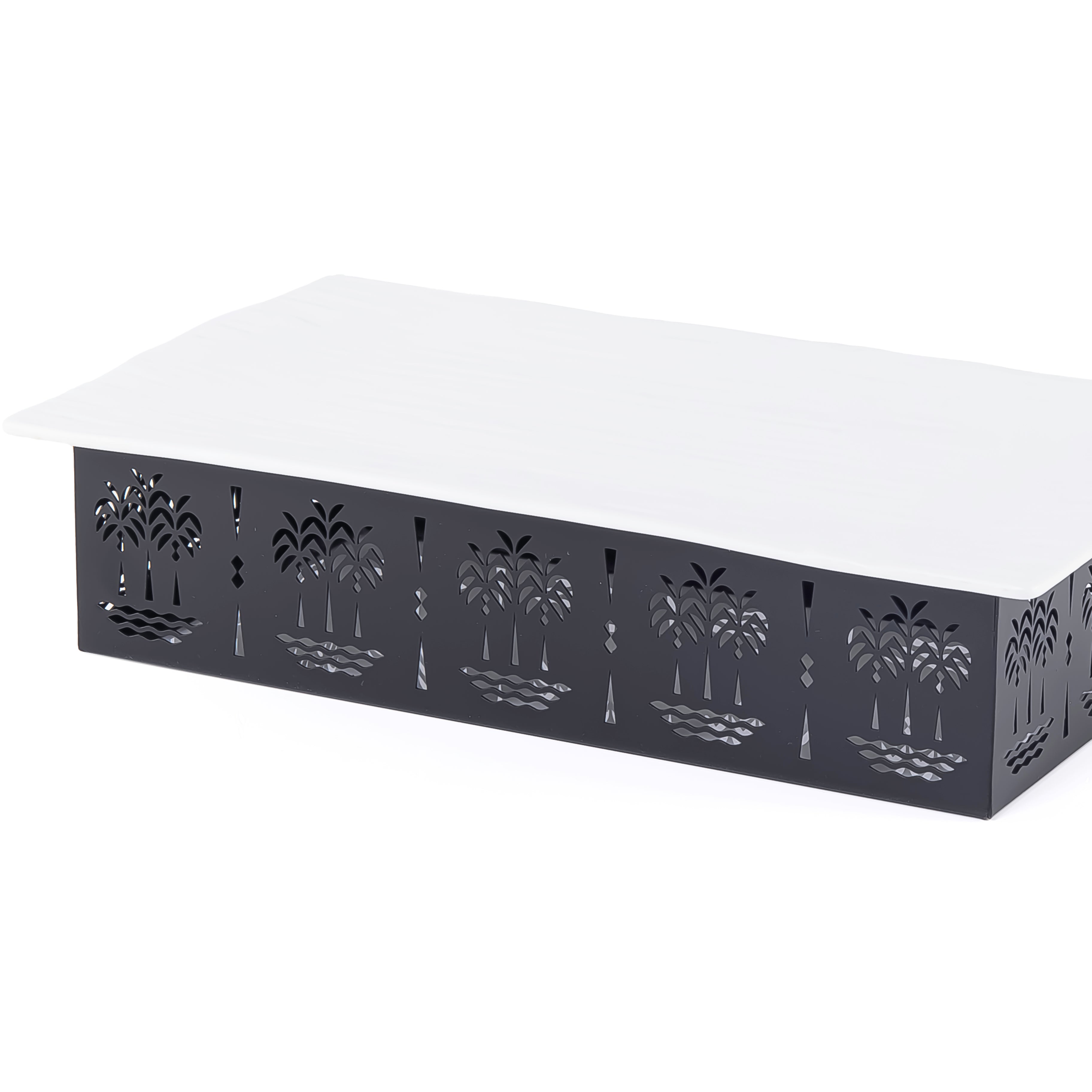 Black Rectangular Ceramic plate - Medium