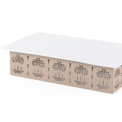 Beige Rectangular Ceramic plate - Medium