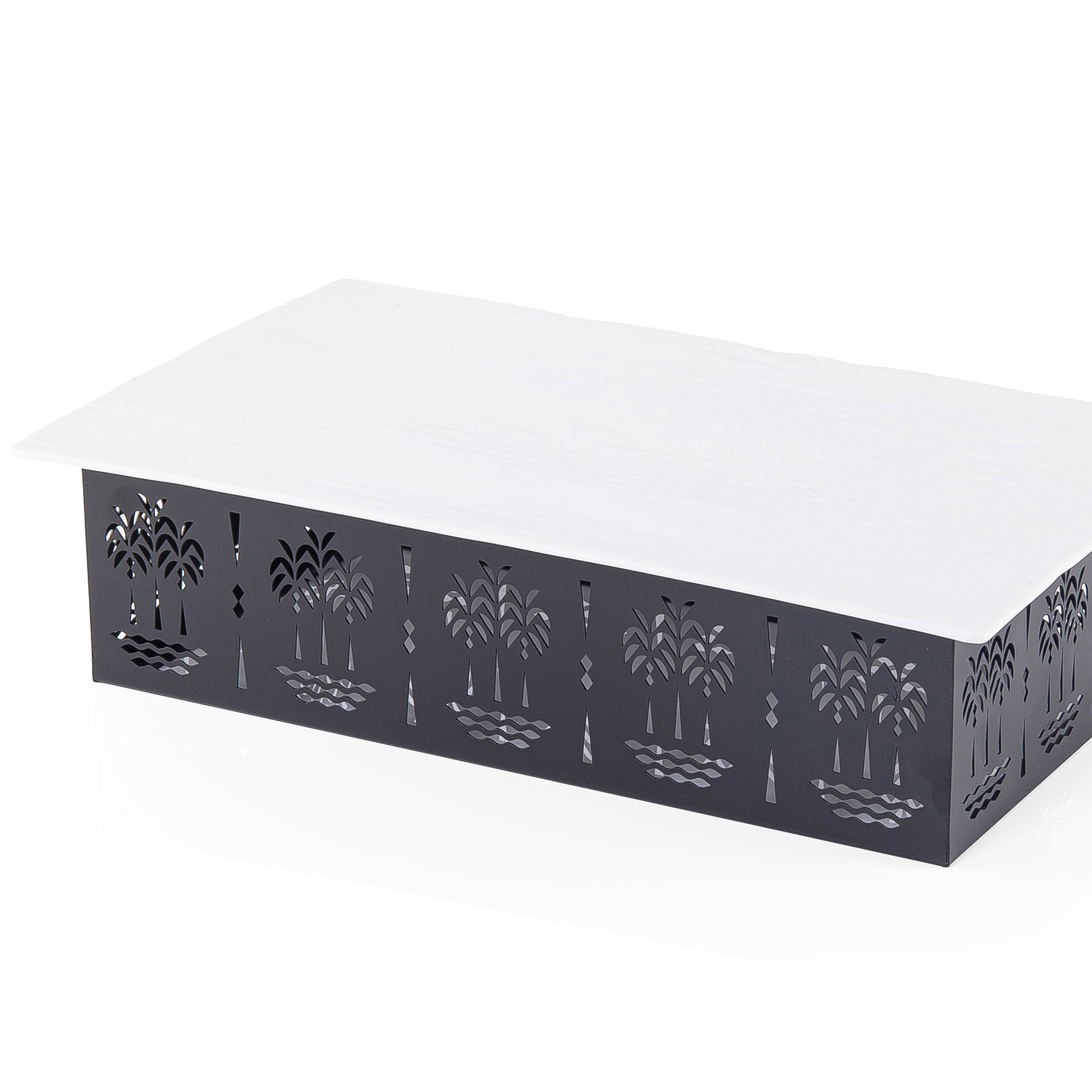 Black Rectangular Ceramic plate - Large