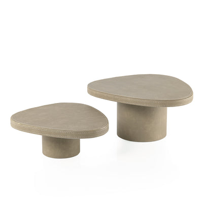 Set of 2 leather stand