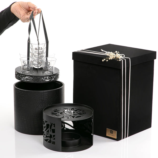 Micro Dooh Set 1X2 - Black with Arabic Engravings