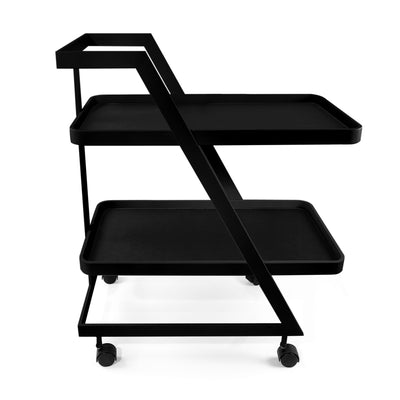 Leather trolley - Black