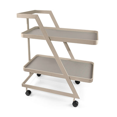 Leather trolley - Light Brown