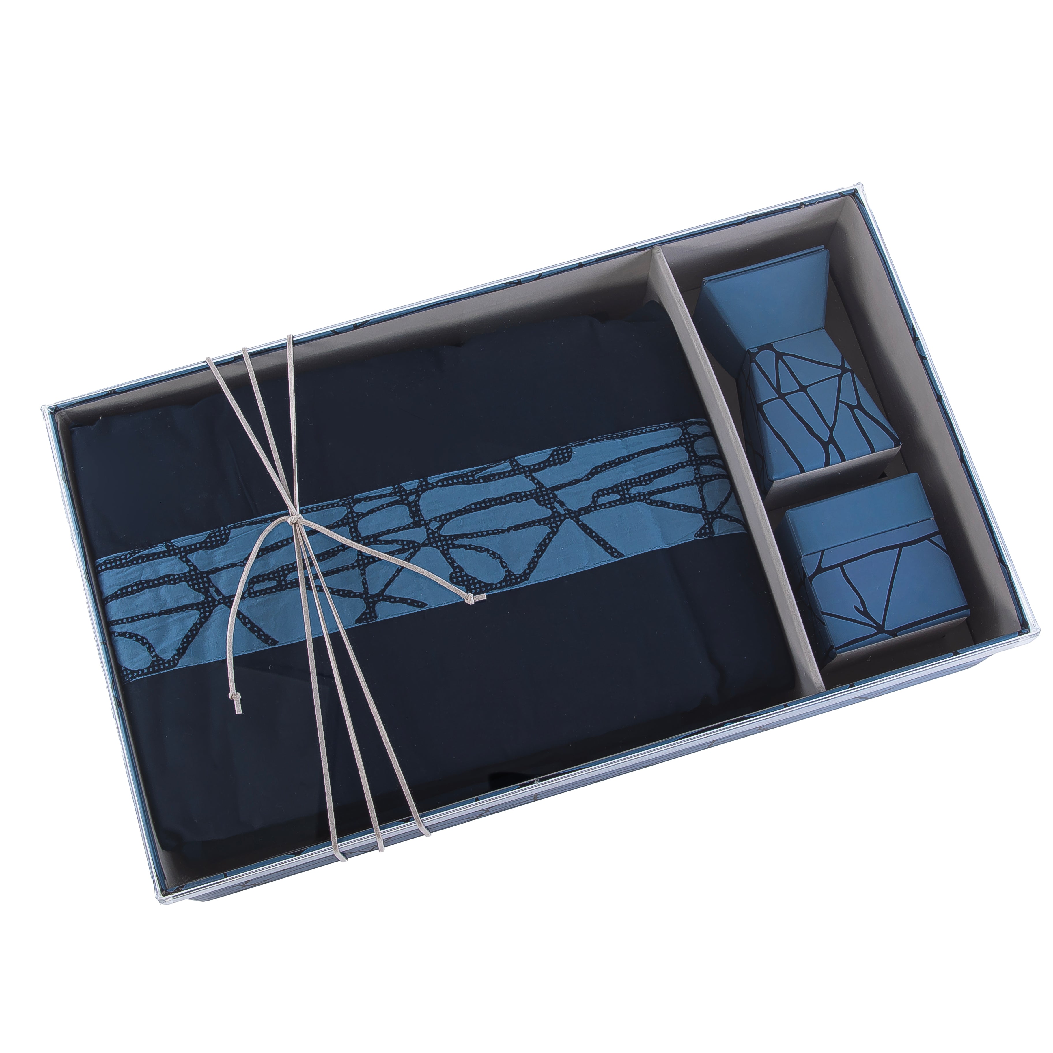 بوكس طقم صلاة مع غطاء أكريليك - أزرق