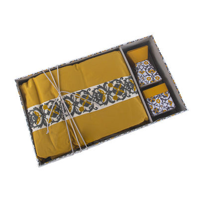 بوكس طقم صلاة مع غطاء أكريليك - أصفر