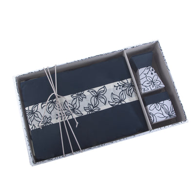 بوكس طقم صلاة مع غطاء أكريليك - أزرق داكن 