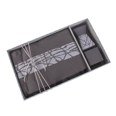 بوكس طقم صلاة مع غطاء أكريليك - رمادي 