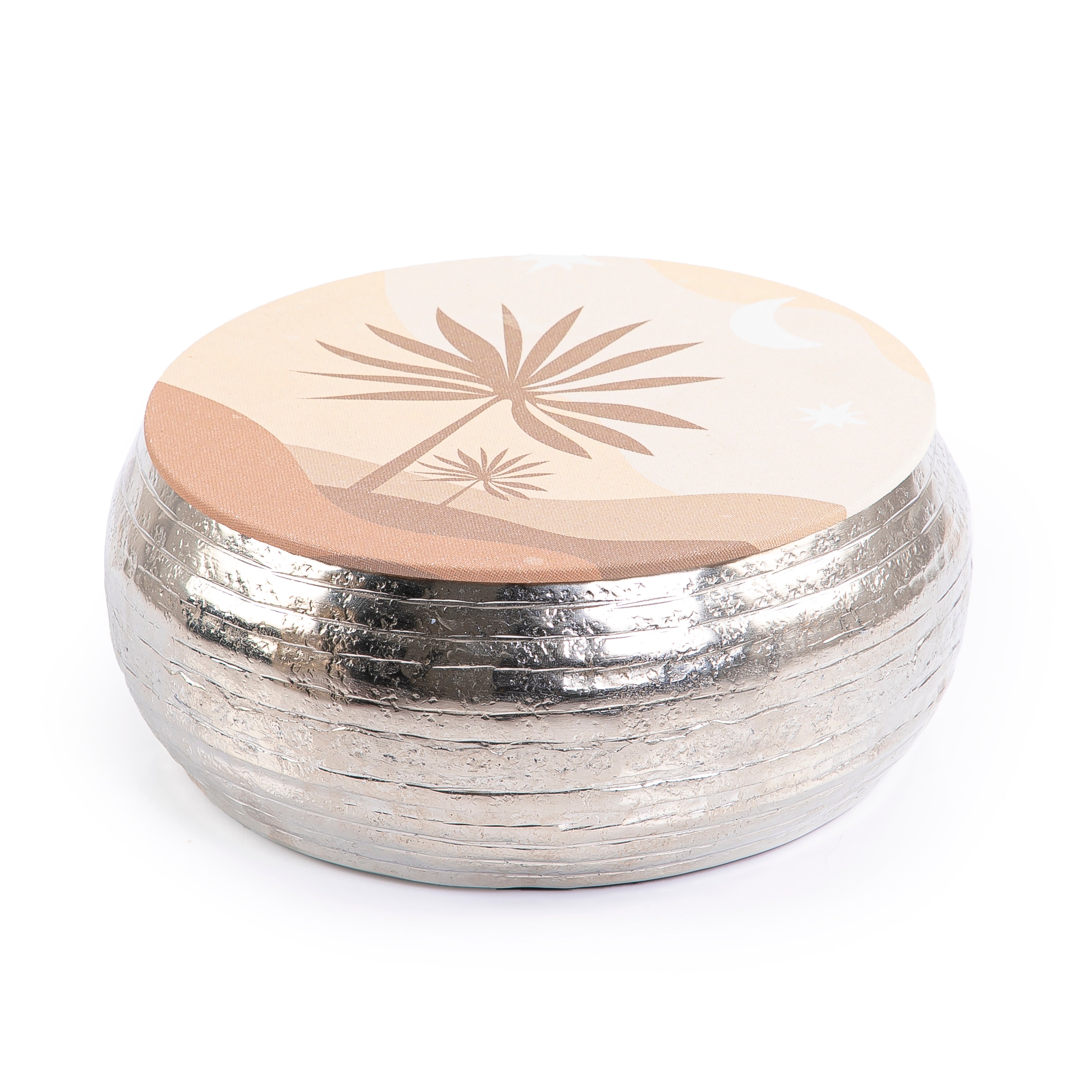 وعاء معدن مع غطاء