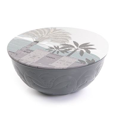 وعاء معدن مع غطاء