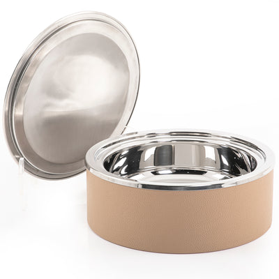 Chafing Dish with leasther base