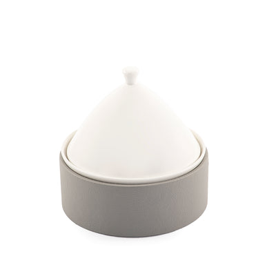 طبق سيراميك بقاعده جلد
