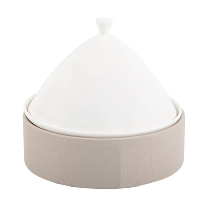 طبق سيراميك بقاعده جلد