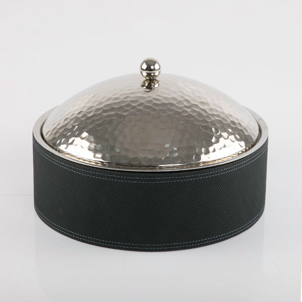 Metal heat keeper leather base