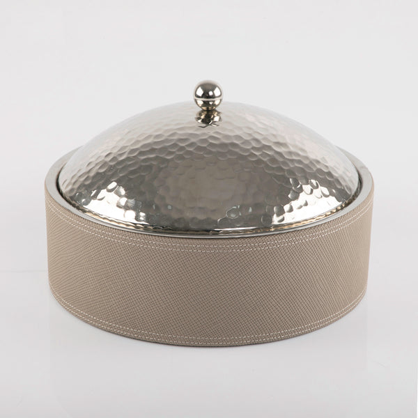 Metal heat keeper leather base