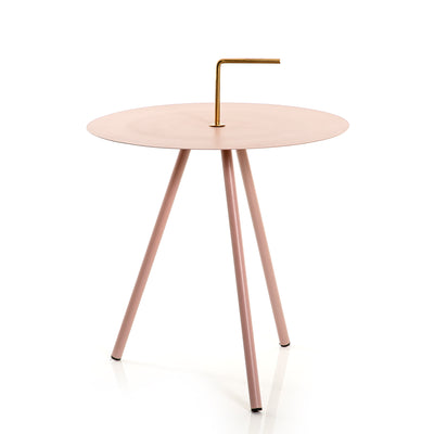 Pink Round Metal Stand With Legs