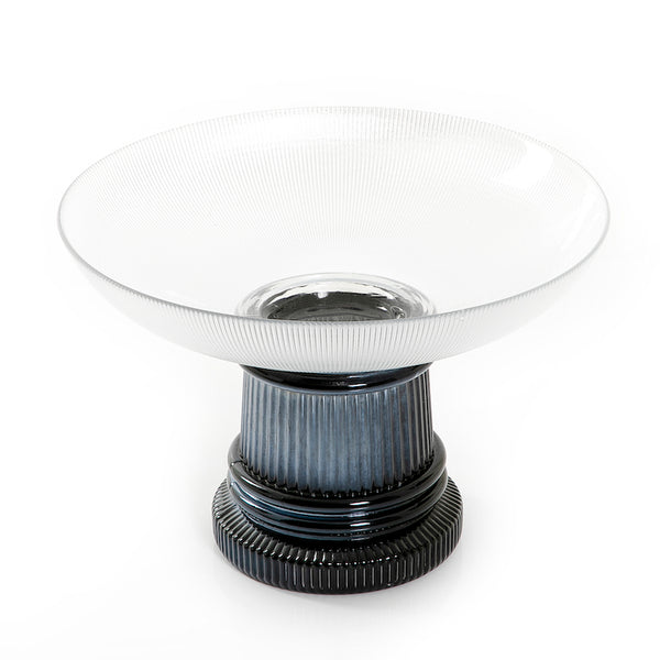 Glass Bowl With Black Base