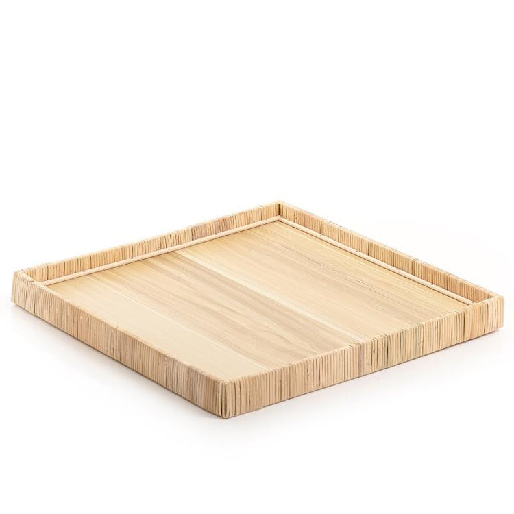 Square Rattan Tray