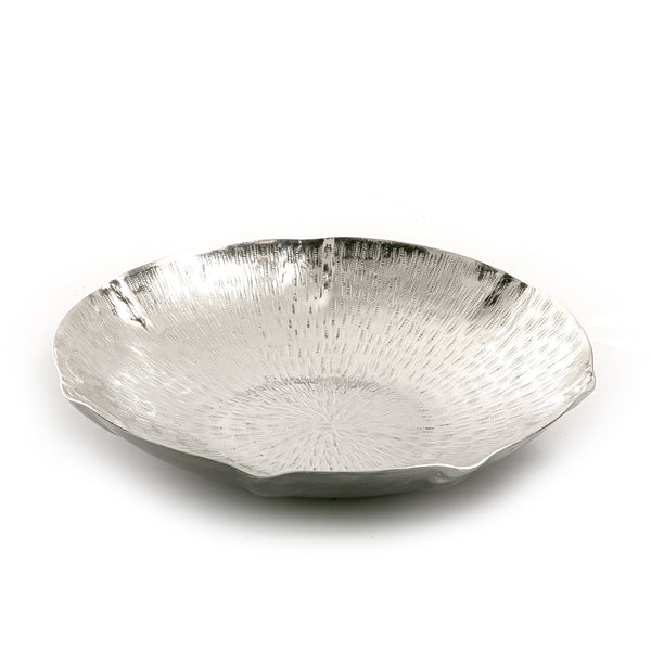 Silver Round Metal Plate - Small