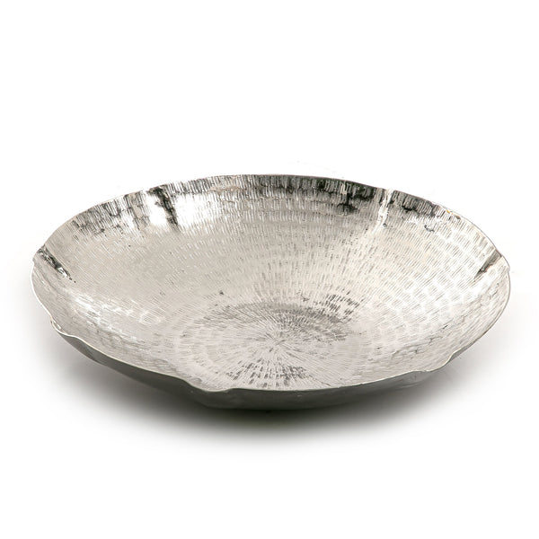 Silver Round Metal Plate - Large