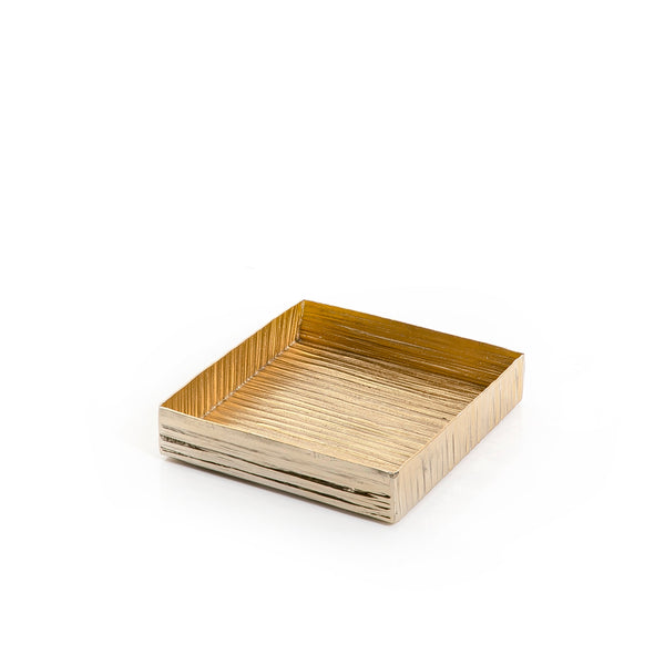 Gold Square Metal Tray - Small