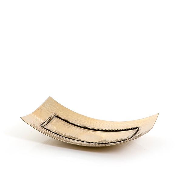 Gold Rectangular Metal Tray