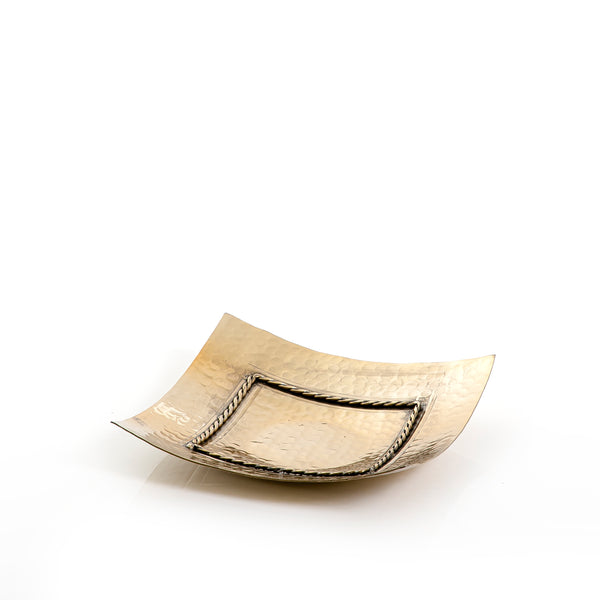 Gold Square Metal Tray