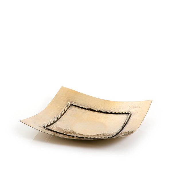 Gold Square Metal Tray