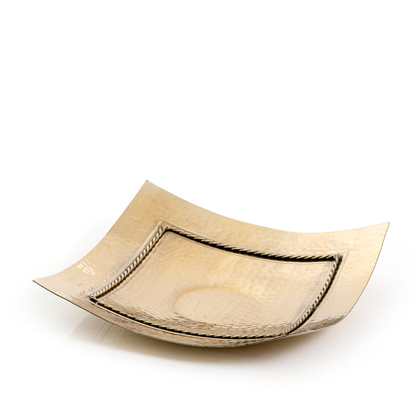 Gold Square Metal Tray