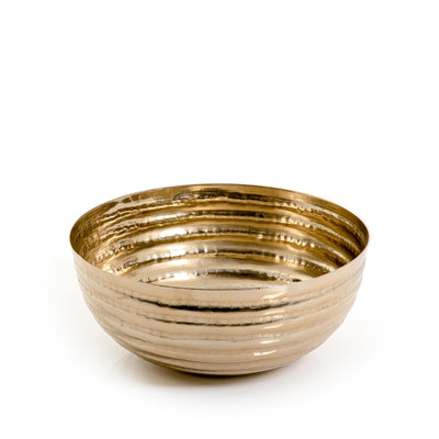 Gold Round Metal Bowl