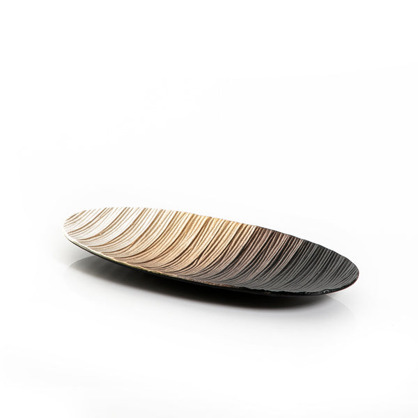 Multicolored Oval Metal Plate