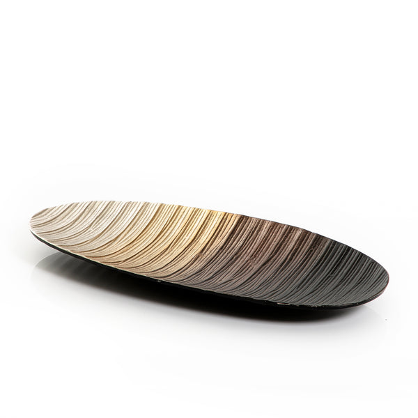 Multicolored Oval Metal Plate