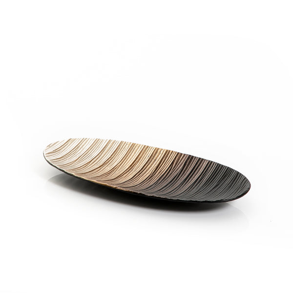 Multicolored Oval Metal Plate