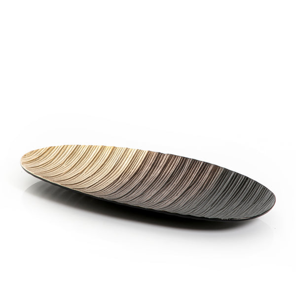 Multicolored Oval Metal Plate