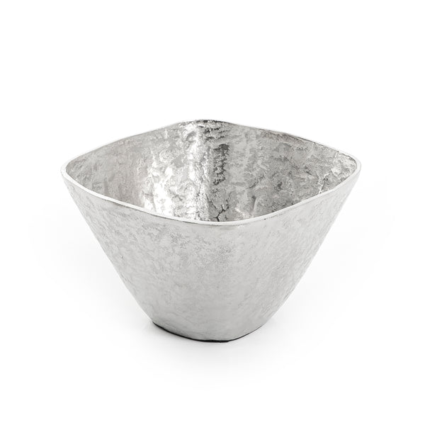 Silver Square Metal Bowl