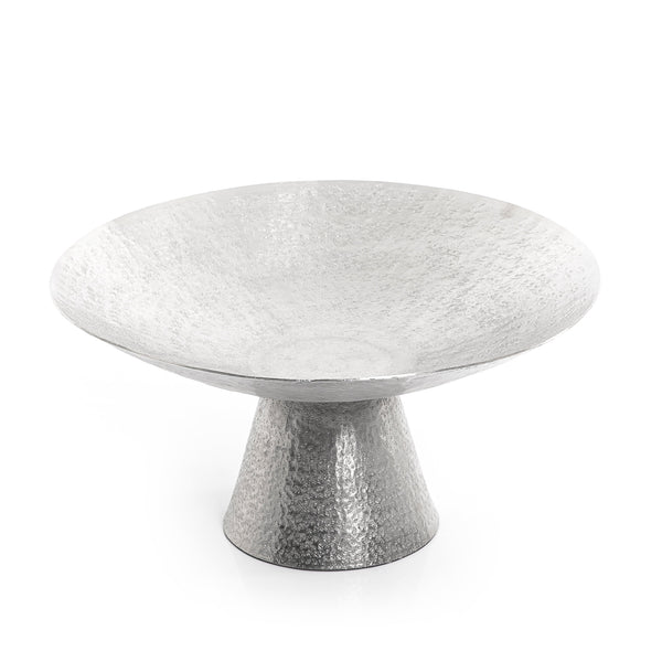 Metal bowl with a silver circular base