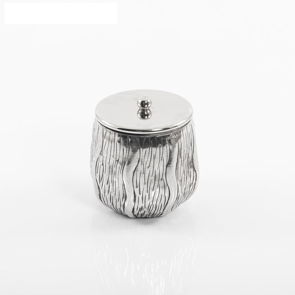 Metal jar with lid