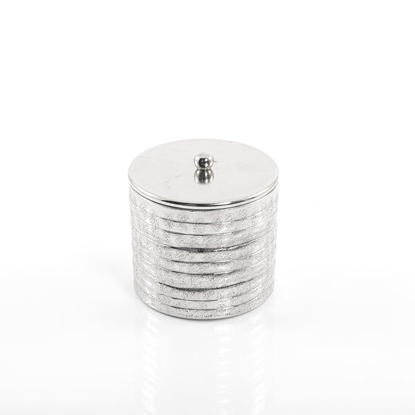 Metal jar with lid