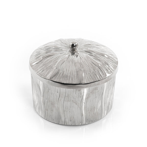 Round metal jar - small size