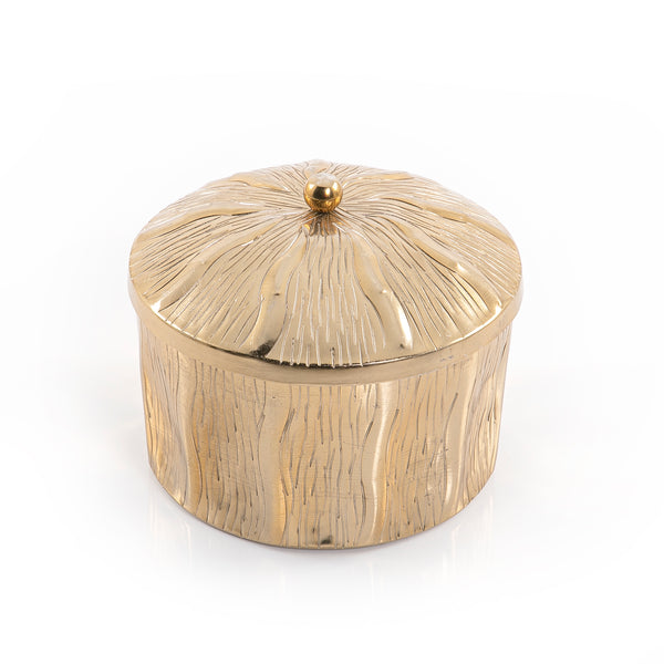 Round metal jar - small size