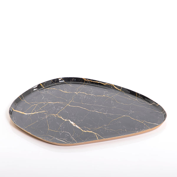 Marble colored metal plate