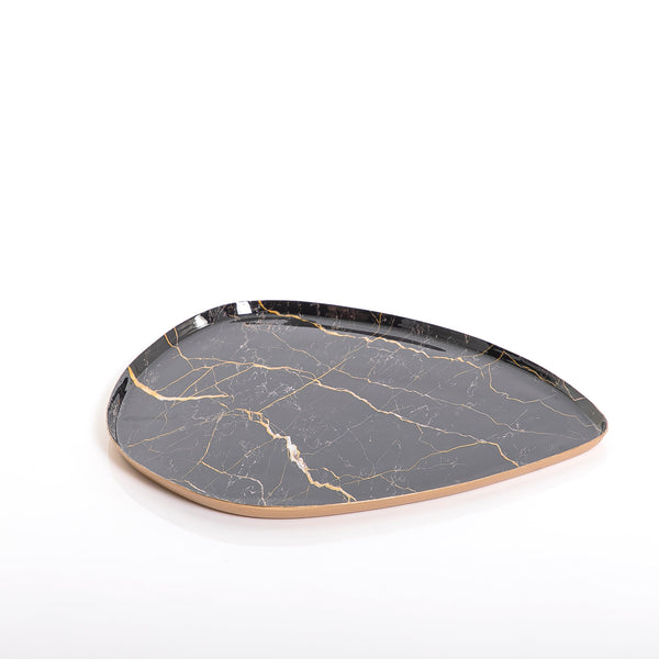 Marble colored metal plate