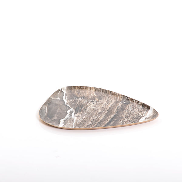 Marble colored metal plate