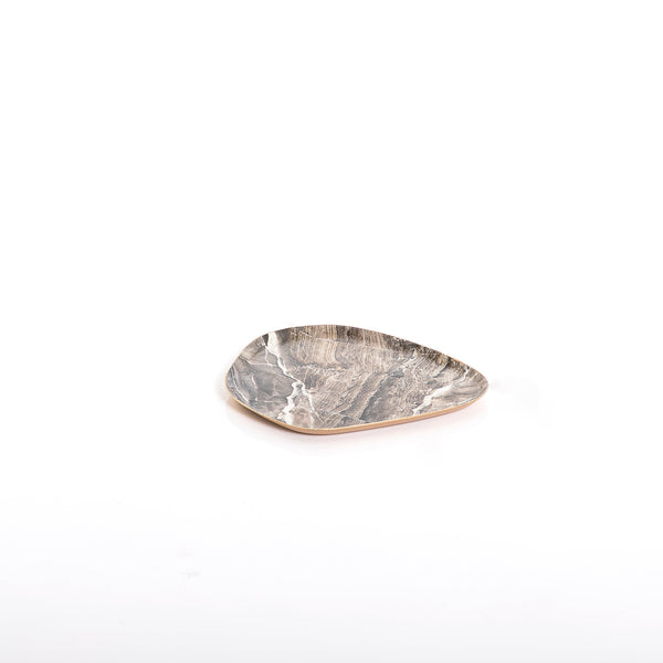 Marble colored metal plate