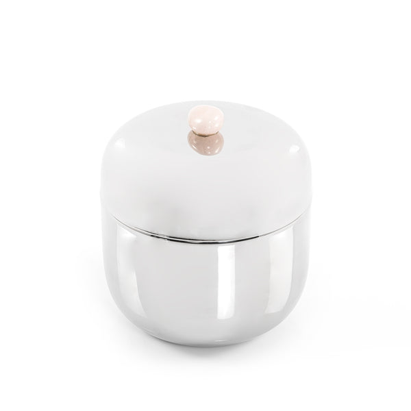 Metal jar with cover