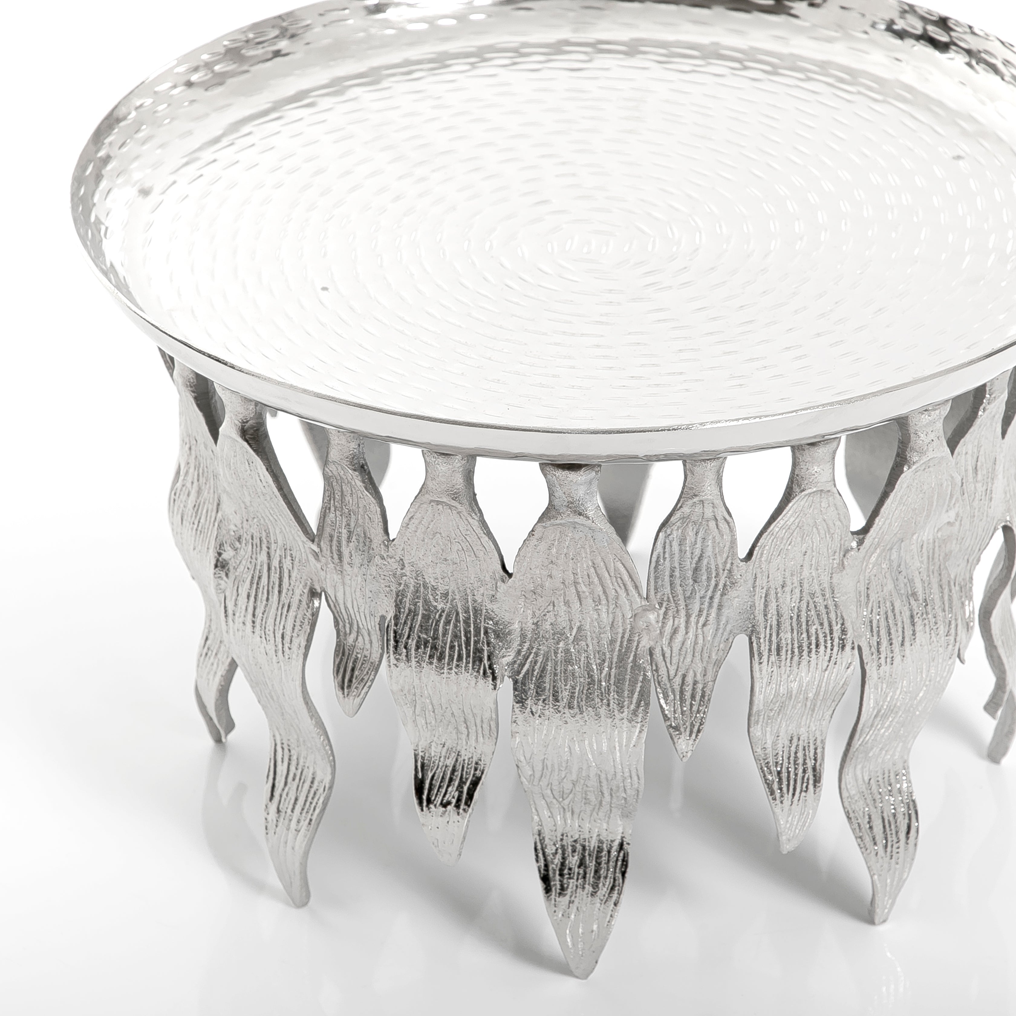 Silver Round Metal Stand