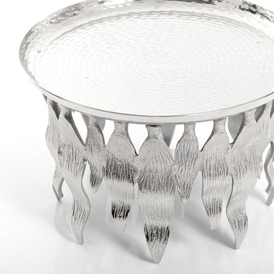 Silver Round Metal Stand