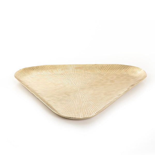 Gold Triangle Metal Plate