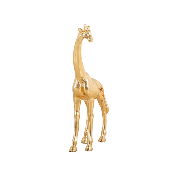 Luxury Metal Golden Giraffe Statue Accessory